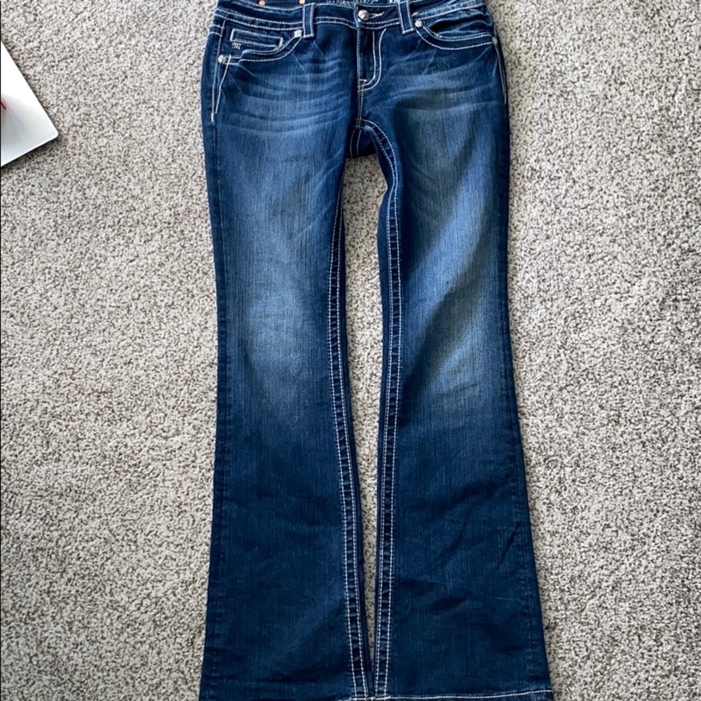 Dark wash miss me jeans
